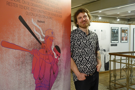 Jusqu'ici tout va bien - Nicolas PITZ - © Photo Daniel Fouss / Musée de la BD test