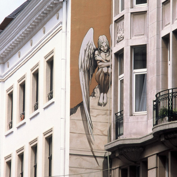 Fresque Yslaire - © Photo Daniel Fouss / Musée de la BD test